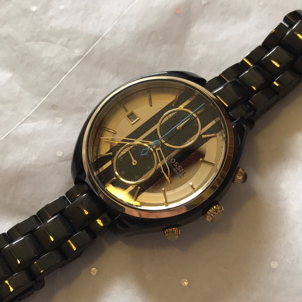 Fossil CH2988 Land Racer in Black and Gold - Picture 2 of 5